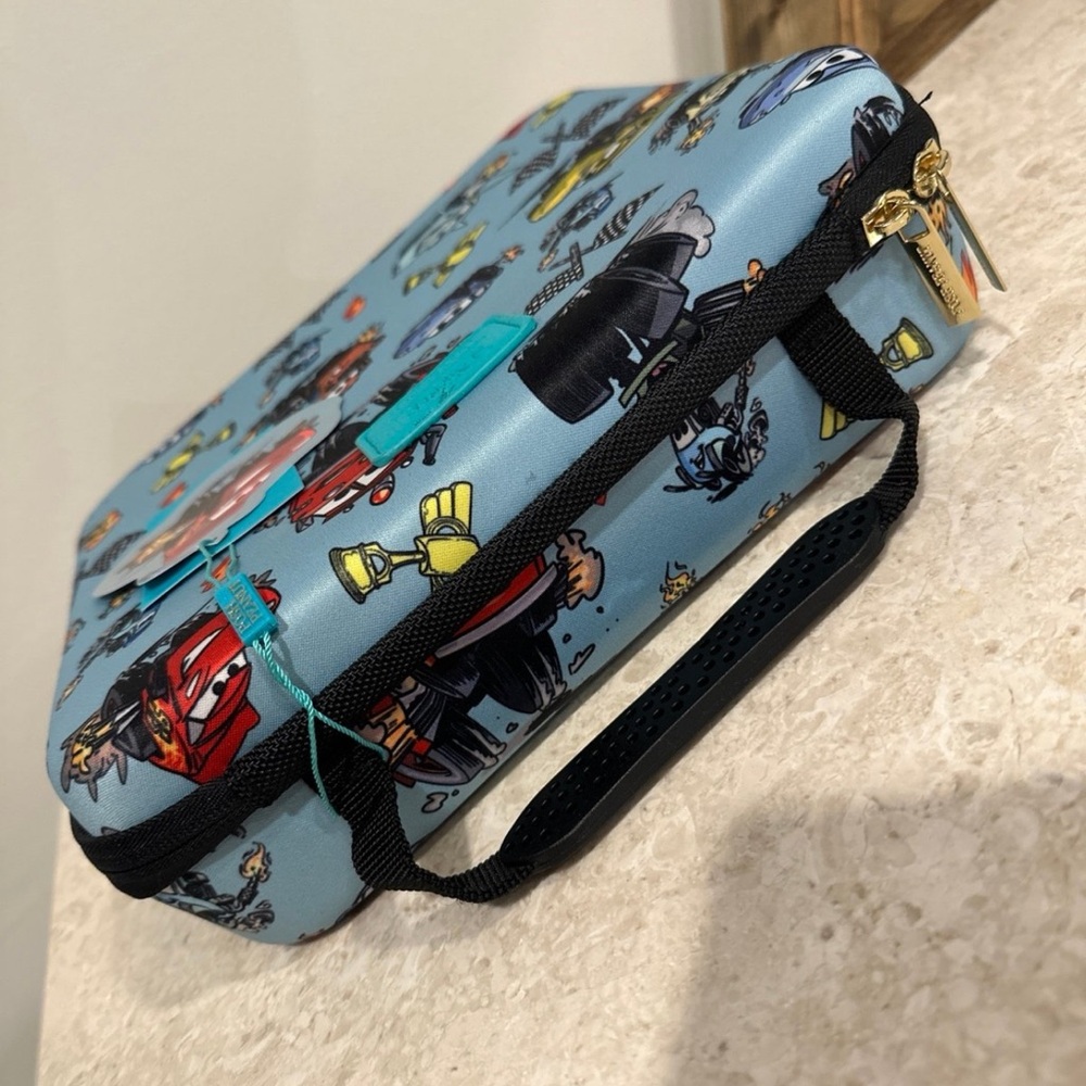 New Posh Peanut Disney Pixar Cars Lightning Mcqueen Activity Toy Case Bag - Picture 4 of 8